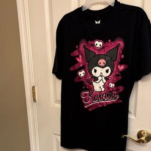 Kuromi Black and Pink women’s T-Shirt
